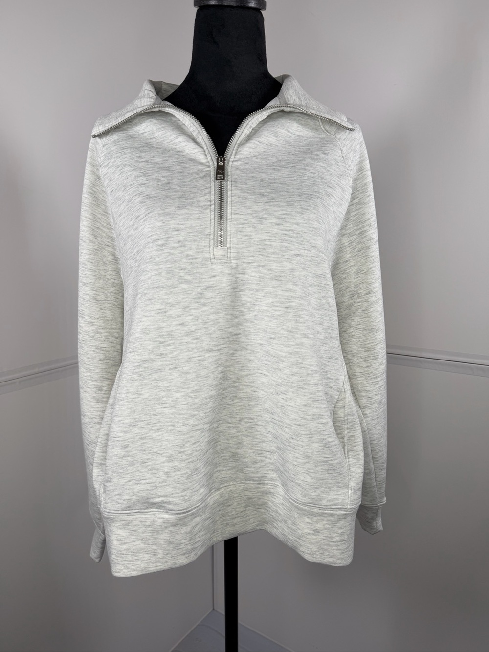 NWT Abercrombie YPB neoKNIT Quarter Zip Pullover Sweatshirt Size Small
